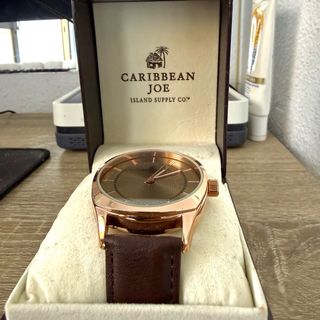 Reloj Caribbean Joe Dorado y Marrón