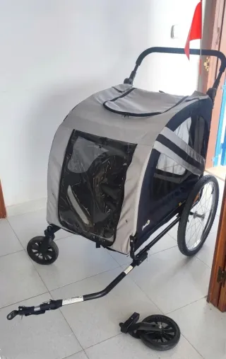 Remolque Mascotas para Paseo + Bicicleta