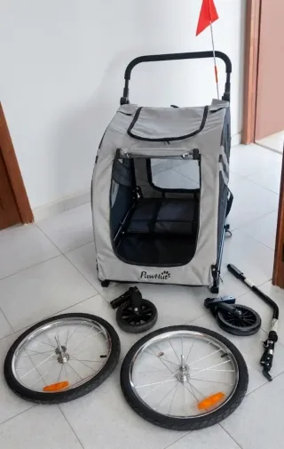 Remolque Mascotas para Paseo + Bicicleta