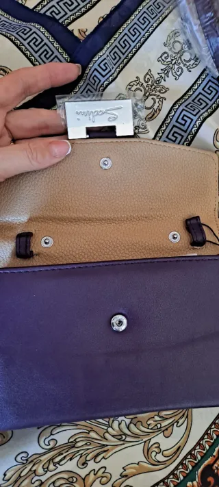 Cartera de mano Sodini Biyoux ciruela