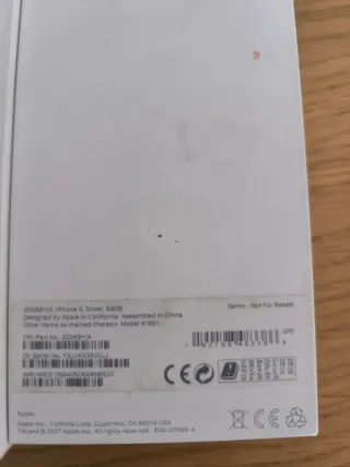 Scatola iPhone X Argento