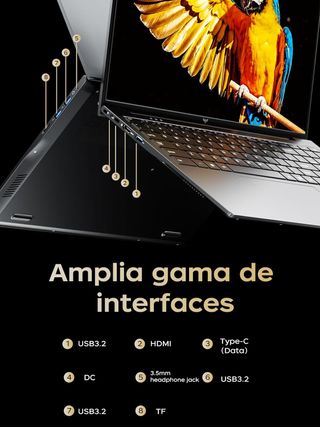 SIN ABRIR Ordenador portátil de 16 Pulgadas BT5.0