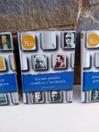 Lote de libros grandes personajes de la historia.