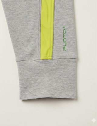 Leggings grises con detalles verdes Talla S