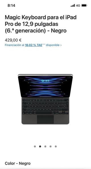Apple Magic Keyboard iPad 12.9 6ª Gen