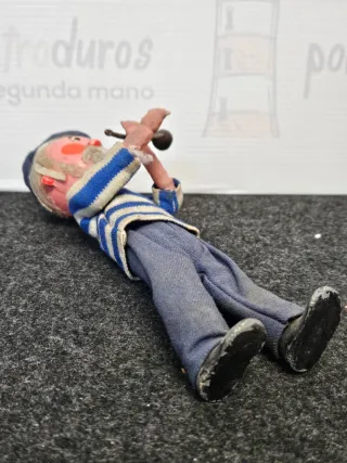 Antiguo muñeco marinero - Borracho - Metal