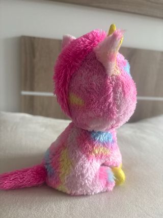 Peluche unicornio suave rosa y azul