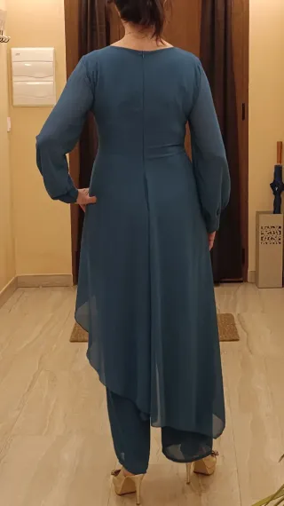 Mono fiesta azul petróleo talla M