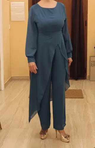 Mono fiesta azul petróleo talla M