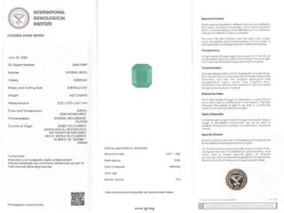 Esmeralda Natural Zambia 4.52ct IGI Corte Esmerald