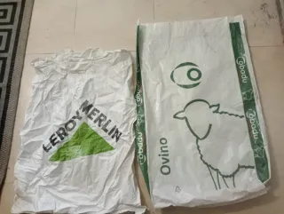 Sacos de rafia (Leroy Merlin, Ovino)