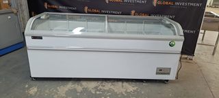 Congelador Industrial con Tapa de Cristal