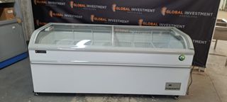 Congelador Industrial con Tapa de Cristal