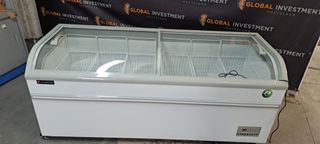 Congelador Industrial con Tapa de Cristal