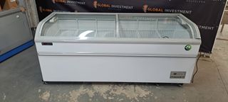 Congelador Industrial con Tapa de Cristal