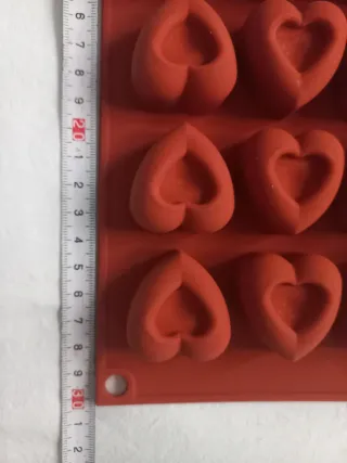 Molde de silicona para 24 corazones