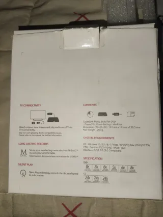Grabadora DVD LG Ultra Slim Portátil
