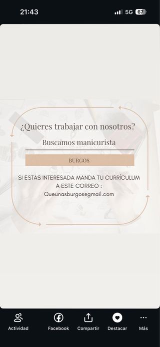 Se busca manicurista