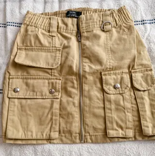 Minifalda cargo Bershka beige Talla XS