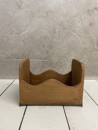 Mini cuna madera para muñecos/fotos bebé