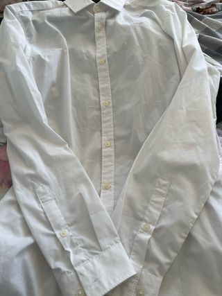 Camisa H&M Easy Iron Blanca Talla M