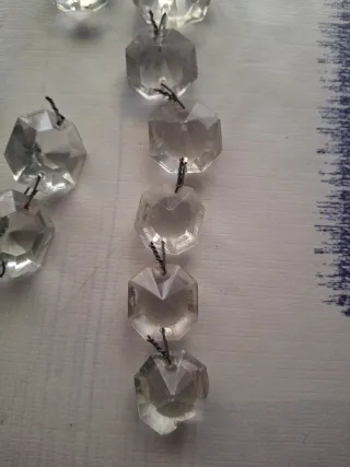 12 repuestos cristales para lámpara vintage