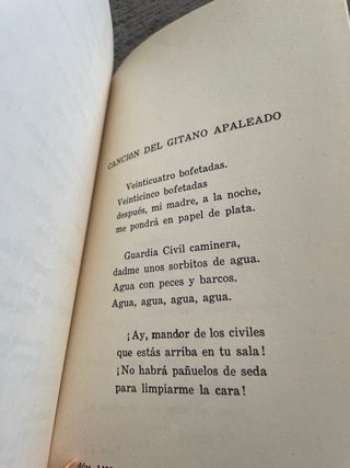 Federico Garcia Lorca Romancero Gitano y Poema del