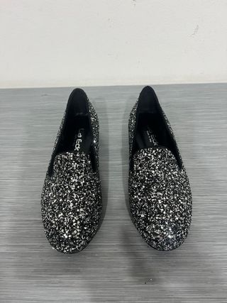 Ballerine glitter silver donna