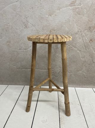 Taburete decorativo de bambú