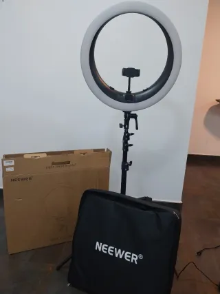 Aro de Luz LED con Soporte para Móvil