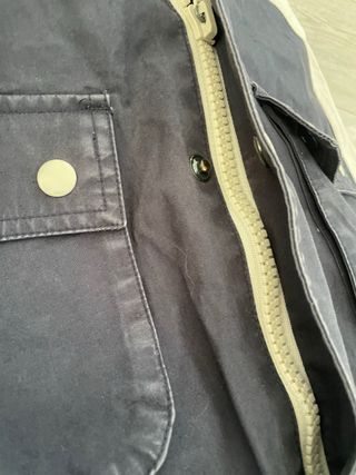 Chaqueta Zara Man Azul y Beige