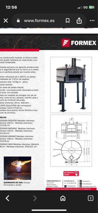 Horno de leña Formex Barcelona