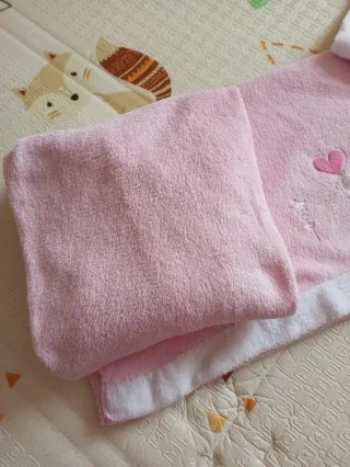 Sábanas Coralina Cuna Oso Rosa