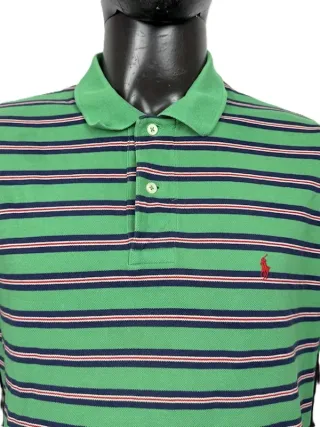Polo Ralph Lauren Manica Corta a Righe Uomo Tg XL