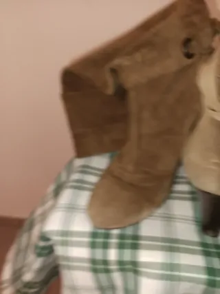 Stivali donna camoscio marrone