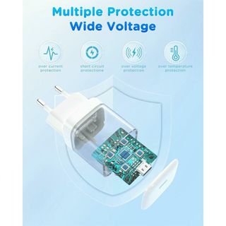 Cargador Rápido 20W USB-C MFi + 2 Cables 2M