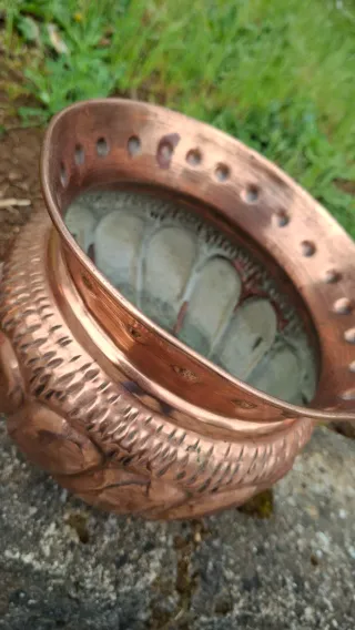 Copri Vaso in Rame Decorato