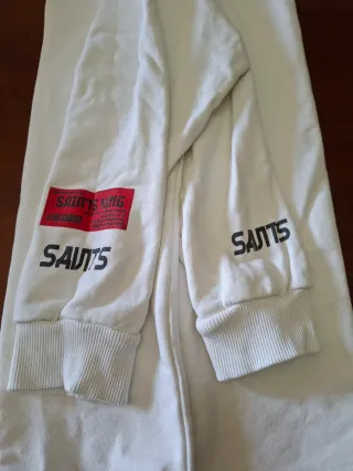 Felpa A.W BRAND SAINTS uomo bianca L.