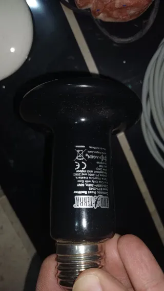 Accesorios terrario: manta térmica y portalámparas