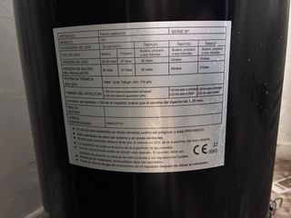 Farola Calefactora Gas Exterior Negra