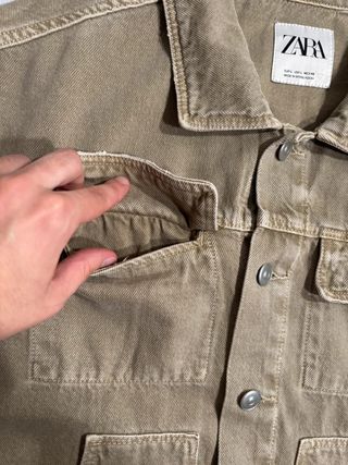 Chaqueta Vaquera Crooped Beihe Zara / Talla L