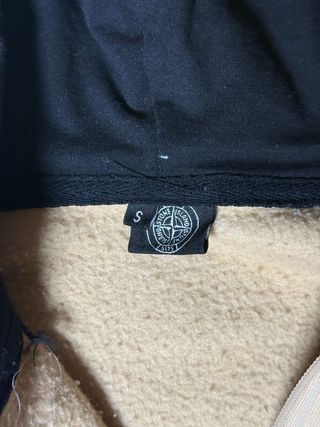 Felpa Stone Island Beige con Cappuccio e Zip