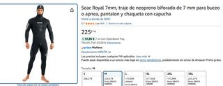 A ESTRENAR Traje Neopreno Seac Royal 7.0 Talla M