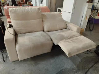 Sofá Eléctrico Beige 2 Plazas
