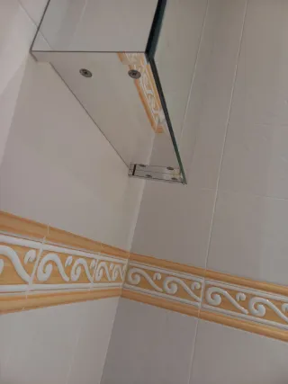 Armario baño espejo plateado