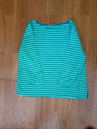 Camiseta Rayas Verde Talla M El Corte Inglés