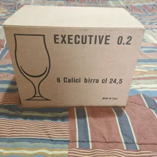 Set completo da 6 bicchieri calici birra Ceres 0.2