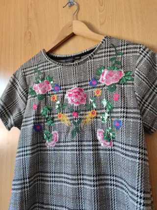 Vestido Zara estampado flores Talla M