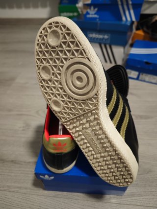 Adidas Samba Sneakers Nero Oro