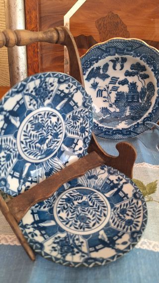 Platos decorativos azules 14 cm